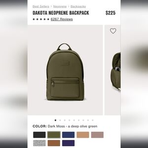 Dakota Neoprene Backpack - Dark Moss